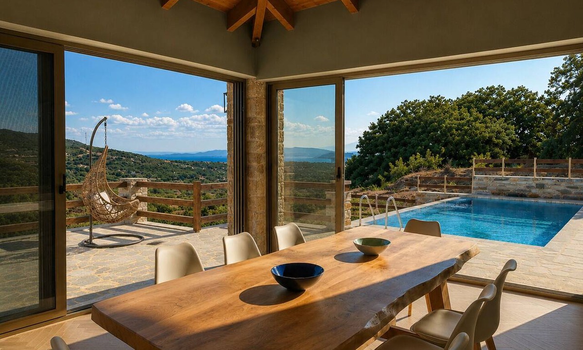 Nea Styra Villa | Bellevia Stone Pool Villa