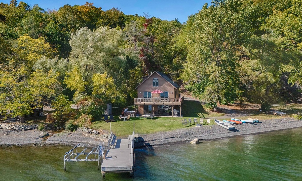 Valois House | Brookside: A Beautiful Chalet-Style Getaway on the Shore of Seneca Lake!