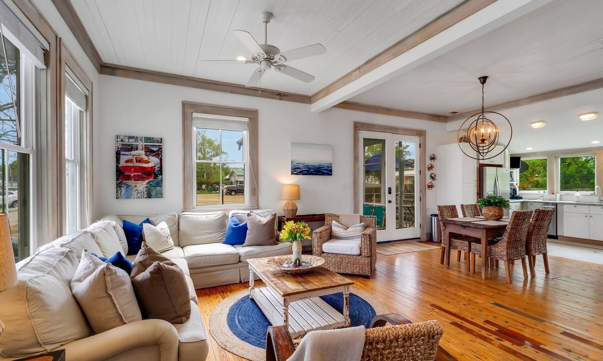 Bay St Louis House | Location! Walk Everywhere.Updated~ Unique~ Historic Cottage ~ Open Floor Plan.