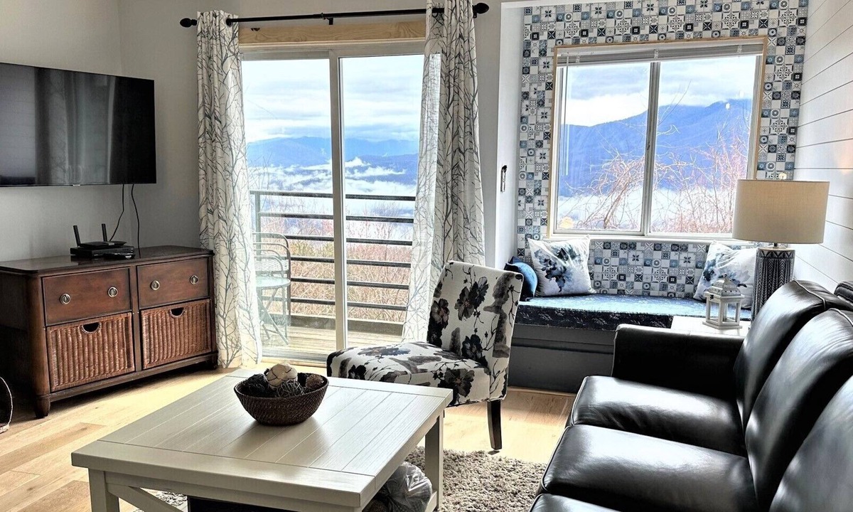 Chalet Village Condo | Spectacular Views of Mt. LeConte and Gatlinburg! Pool and Hot tub are now open!