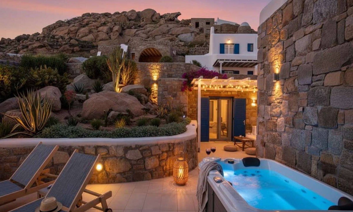 Agios Stefanos Apartment | Suite with Jacuzzi & Sea View