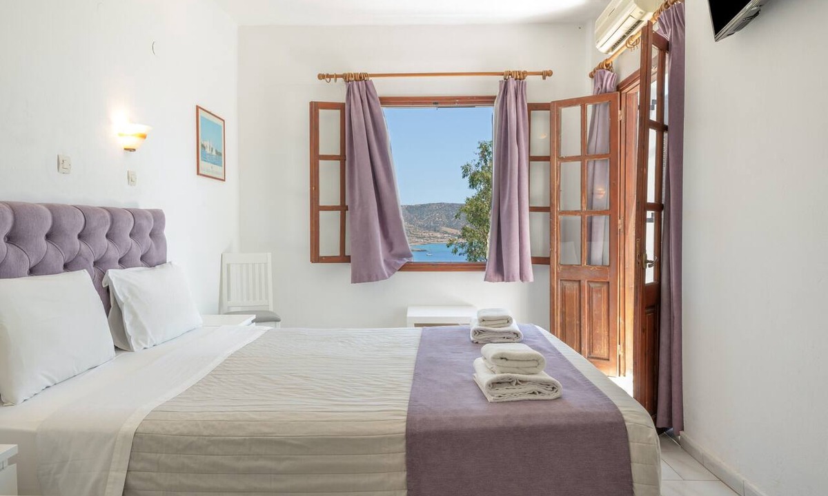 Amoopi Apartment | Superior Top Floor Sea View 2 Room with Private Balcony and Shared Pool