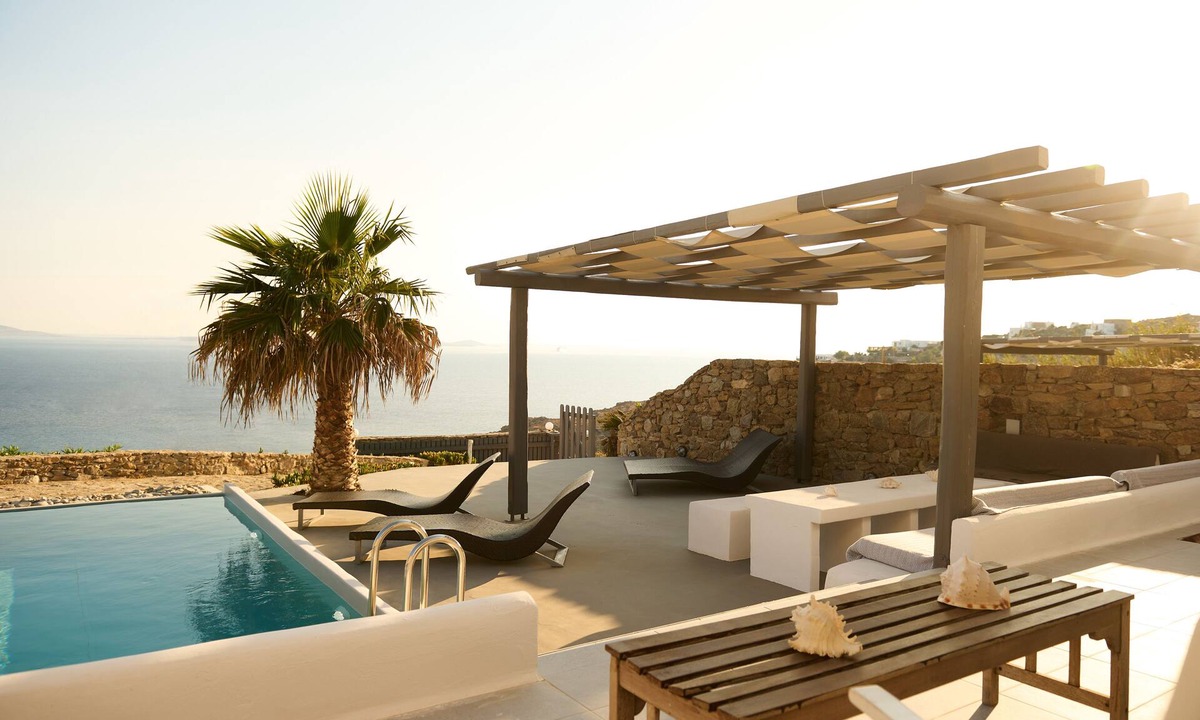 Faros Armenistis House | Villa Alisa with sea views and private pool 3 bedrooms 3 baths sleeps 6 guests