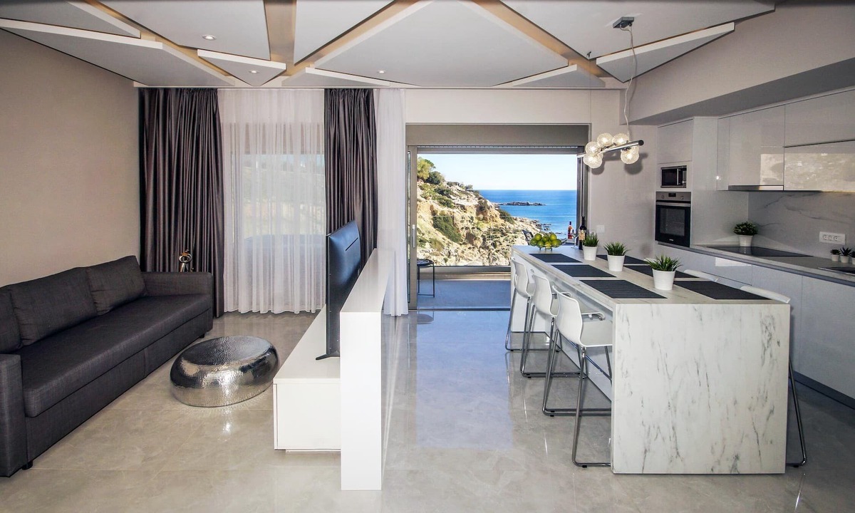 Stegna Villa | Villa Aquamarine beachfront Rhodes