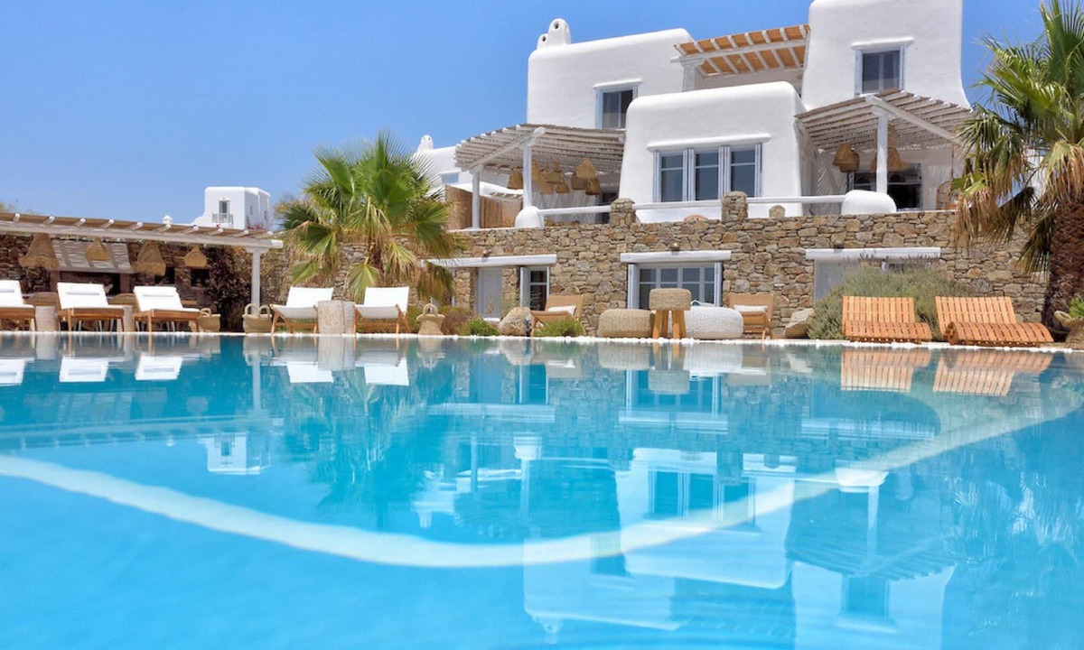 Platis Gialos Villa | Villa Athénée Sea view 25 pers