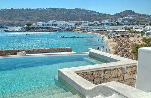 Platis Gialos House | Amazing Contemporary villa on the beach Platis Gialos, Walking to Scorpios