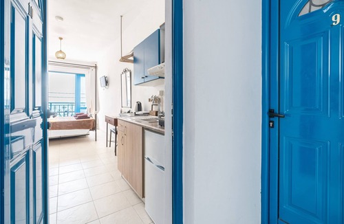Stegna Apartment | Anastasia Studios Apartment with Mountain View, Wi-Fi, and Air Conditioning