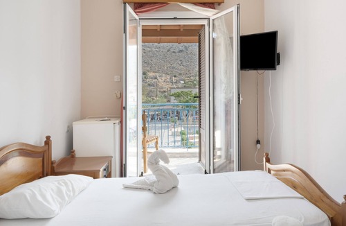 Kalymnos Apartment | Bed and Breakfast 'Room No 10' with Sea View, Wi-Fi and Air Conditioning