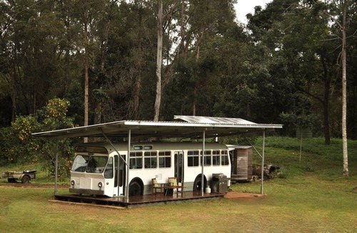 Coffee Camp Cabin | Coffee Grounds - The Bus
