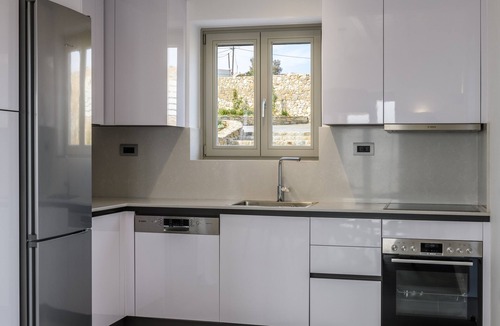Kalafatis House | Cycladic Island Villa over Kalafati Beach/Scenic views of Aegean Sea