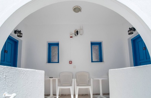 Perissa Apartment | Economy Quadruple Room 5 with Mountain View, Balcony, and Air Conditioning