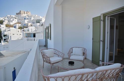 Astypalaia Villa | Kallichoron Signature Villa with breathtaking view of Chora and the Aegean Sea.