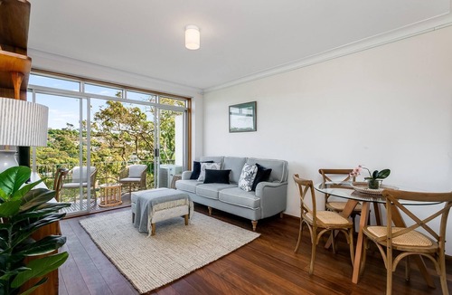 Mosman Apartment | Mosman Bay - MOS17 - Mosman Street - Bright 1BR with Balcony Sparkling Mosman Bay Views Near Ferry Cafes