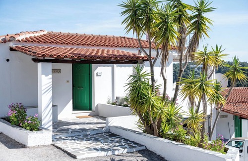 Achladies House | Quiet villa with ocean views and a private garden—a 5-minute walk from the beach