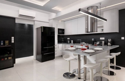 Rhodes Town Apartment | Rhodes Skyline Suite - 3 Bedroom with 2 Jacuzzi (outDoor + InDoor) and Sea view