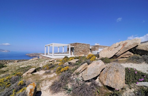 Milopotas Villa | Stone Villa with Panoramic Sea Views over Mylopotas, Ios