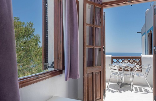 Amoopi Apartment | Superior Top Floor Sea View 2 Room with Private Balcony and Shared Pool