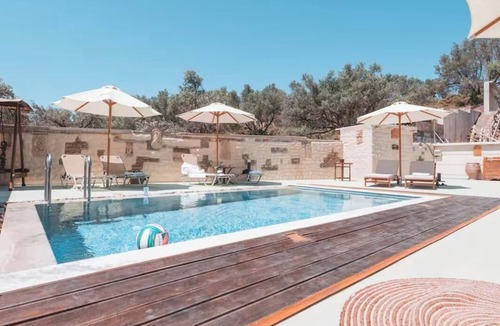 Faliraki Villa | Unique Villa Pietra: Priv. Pool Oasis, Top Beaches