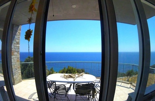Kymi-Aliveri Apartment | Villa Aegean Balcony