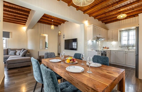 Agia Anna Villa | Villa Aurelis, Private Outdoor Hot Tub, Furnished Terrace, Shared Pool, Naxos