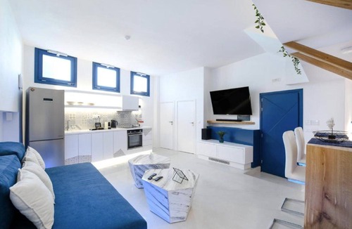 Monolithos Villa | Villa Evadne, 2 BDR, Outdoor Pool, Indoor Hot Tub, Furnished Terrace, Santorini