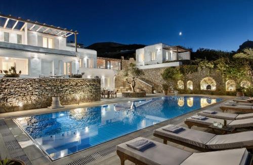 Ftelia Villa | Villa Galaxy Mykonos Private Pool & Sea View in Ftelia