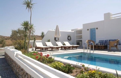 Kamari Villa | Villa Helionis, Divine Sea Views, Private Plunge Pool, Furnished Terrace,.