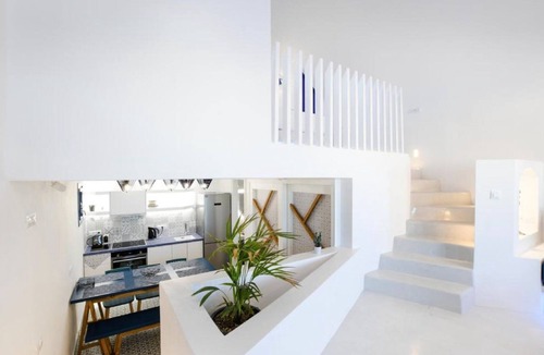 Monolithos Villa | Villa Nysa, 2 BDR, Outdoor Pool, Indoor Hot Tub, Furnished Terrace, Santorini