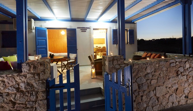 Alexandros House on the beach at Monolithos Beach - Santorini