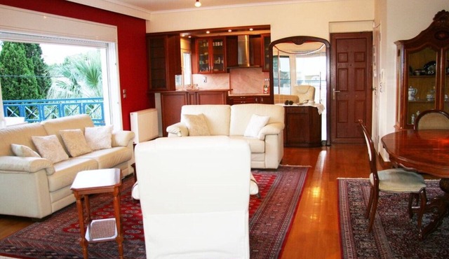 Athens Riviera Beach|7 mins WALK Beach|Sea View|Parking| "Best of Both Worlds"