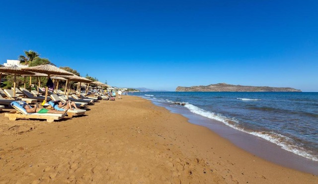 Beachfront Agia Marina Seafront Resort - Penthouse & Garden, Sleeps 9