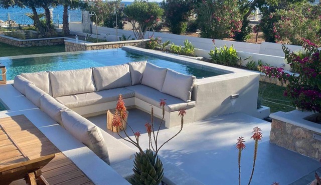 Beachfront Villa in Pefkos, Lindos, Rhodes