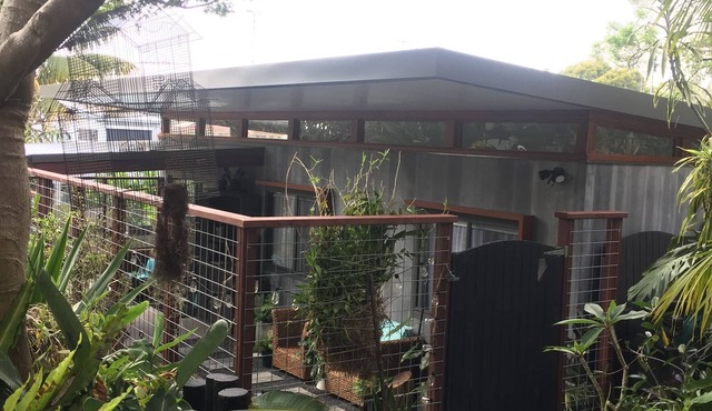 Eclectic bungalow set in under the Japanese Oak but close enough to the ocean.