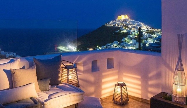 Elegant Astypalaia Villa | Villa Ble | Air Conditioning | Hot Tub
