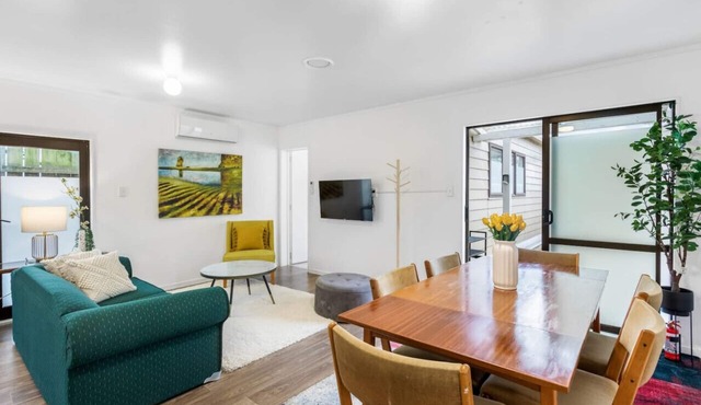 Fusion Modern Escape with Parking and Patio