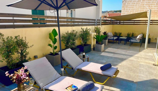 Kristin's Maisonette - Roof terrace & Sauna