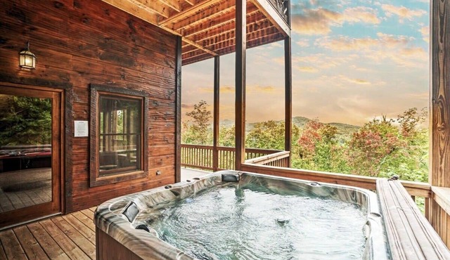 Long-Range Views | Game Room | Fire Pit | Pets in Blue Ridge