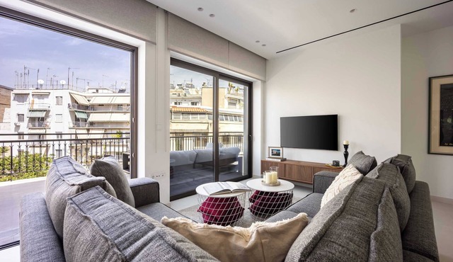 Luxurry 2BR Penthouse in Pangrati | Huge Balcony