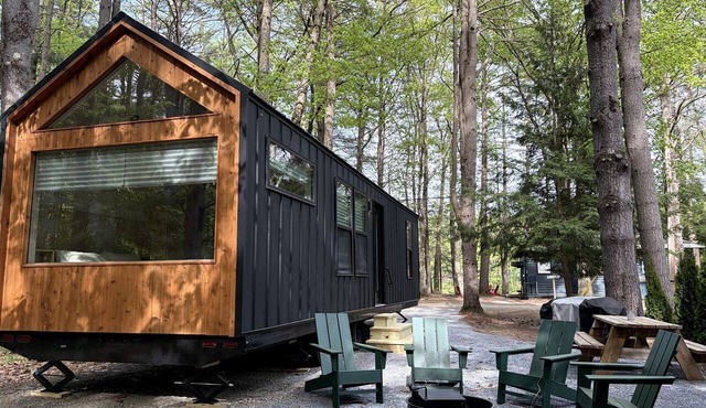 Nordic-Inspired Tiny Cabin Near Lake George & Hudson River, New York in Corinth