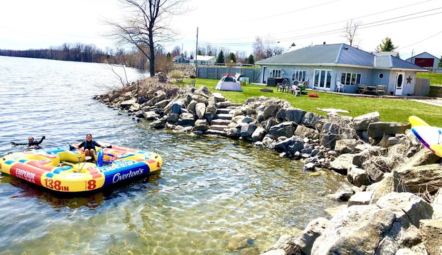 Private Lakefront 4-bedroom vacation with two home's on Lake Champlain in Champlain