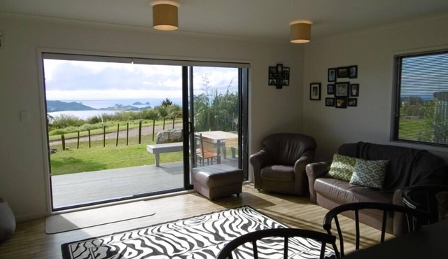 Relax while taking in the expansive sea views