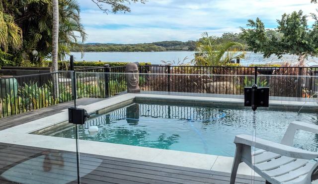 Stunning River front Cottage with pool