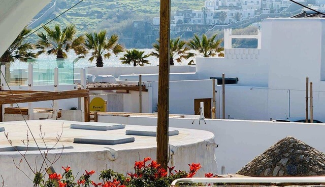Stylish 2 Bd Escape Apt with Patio at Ornos Beach