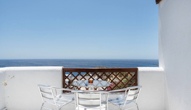 Superior Top Floor Sea View Room with Private Balcony and Shared Pool