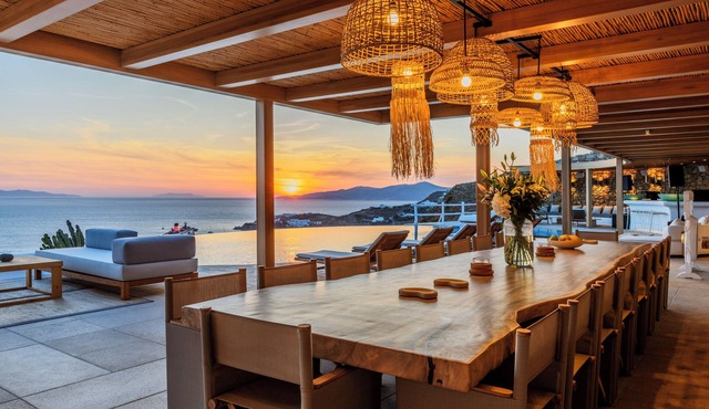 Villa Breeze, a Top Luxury Villa with superb sunset views in Agia Sofia, Mykonos