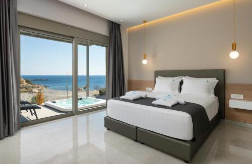 Stegna Apartment | Aquamarine Luxury Suites - Stegna - Beachfront, Jacuzzi , Smart Home, Great View